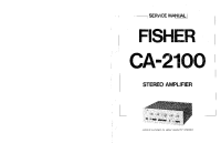 Fisher CA-2100 - Service Manual